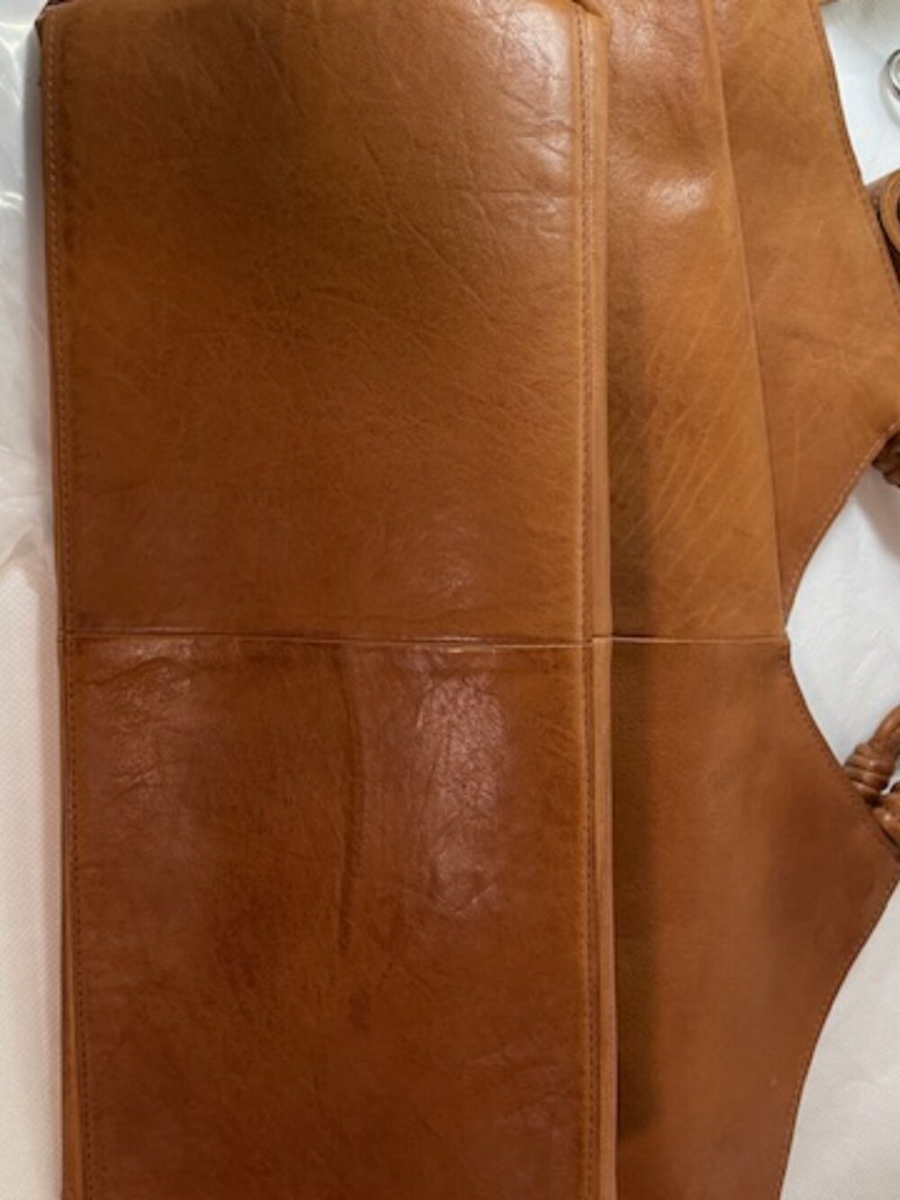 Latico Leathers Nelly Brand New Cognac Crossbody Tote - Picture 3 of 9